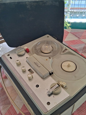 Reel-to-reel tape recorder used, 60s model