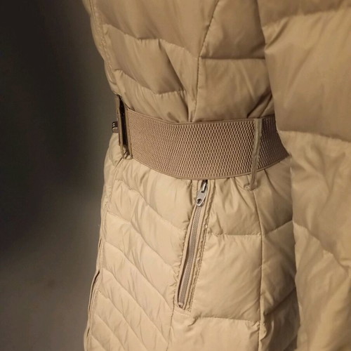 Women's down jacket used, beige, size S/M
