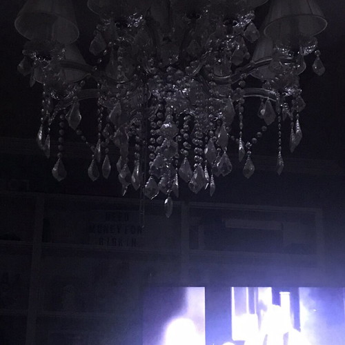Ideal Lux Florian chandelier with crystals, 12 lights