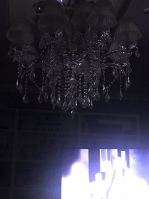 Ideal Lux Florian chandelier with crystals, 12 lights