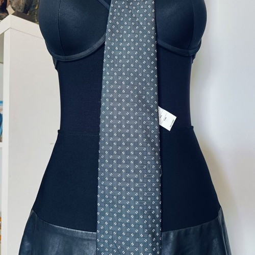 Silk Italian tie new gray
