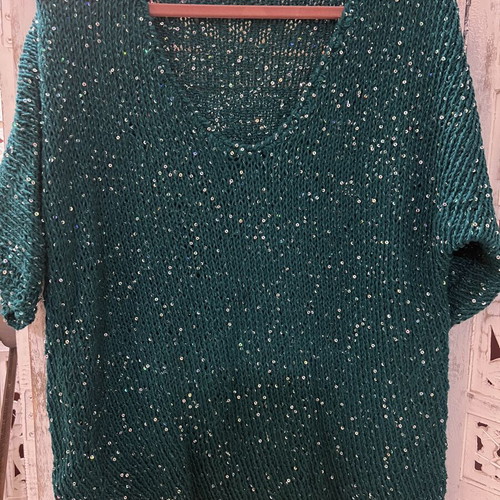 Handmade summer knit sweater like new, one size