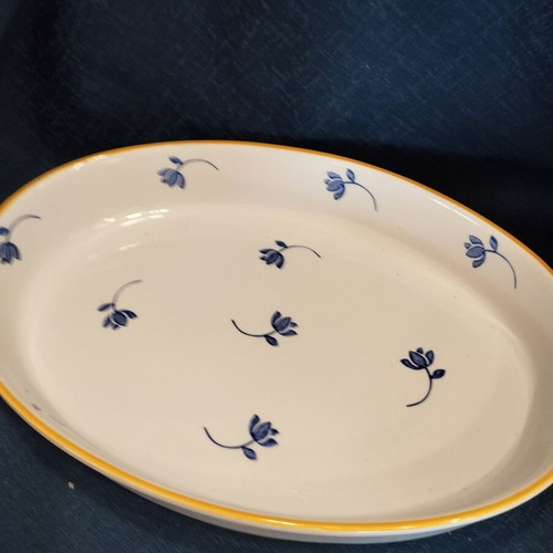 Heat-resistant oval baking dish used, 38x26cm