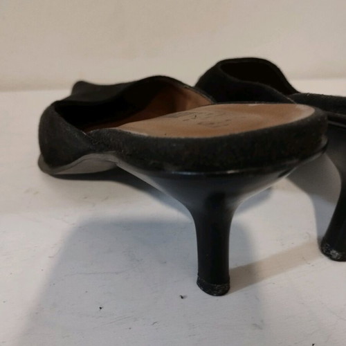 Toi&Moi leather women's mule shoe like new, black