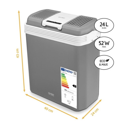 First Austria electric camping fridge 24lt like new, gray