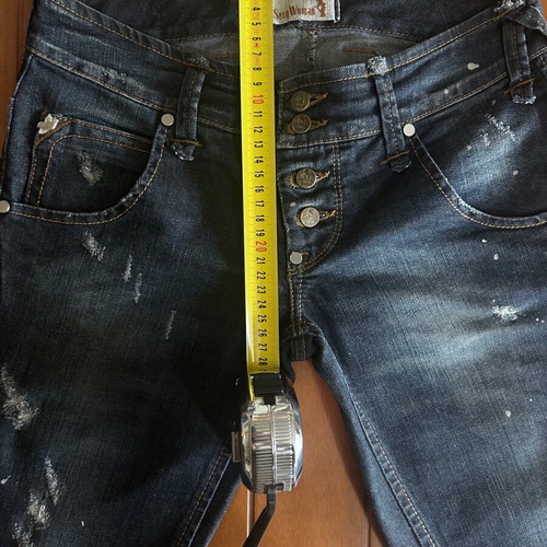 Women’s Y2K slim fit jeans like new, size XS, navy blue-black