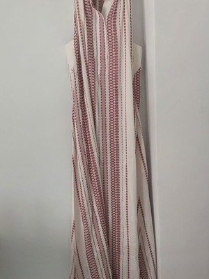 Zeus + Dione dress, white and red, size L
