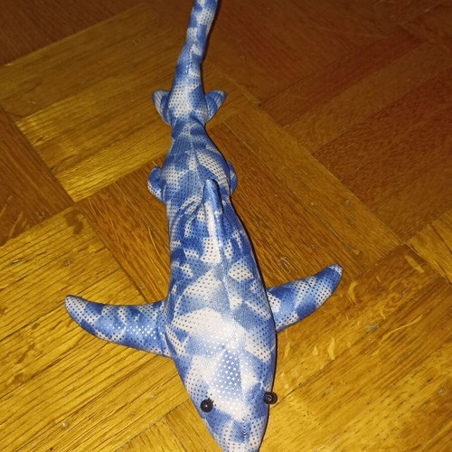Decorative shark with sand inside