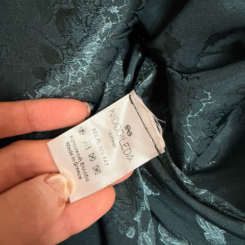Nidodileda satin top new, green, size S