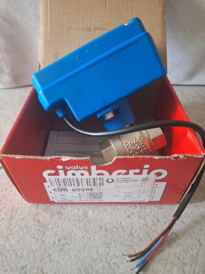 Cimberio ball valve with motor female/female feed 230V Cim 602 RE new