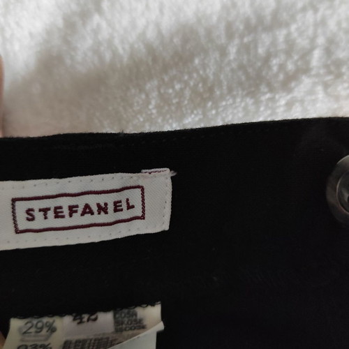 Stefanel black pants straight fit like new size 42