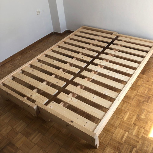 Bed & Sofa 140x200 cm solid pine with Cottonflex mattress like new