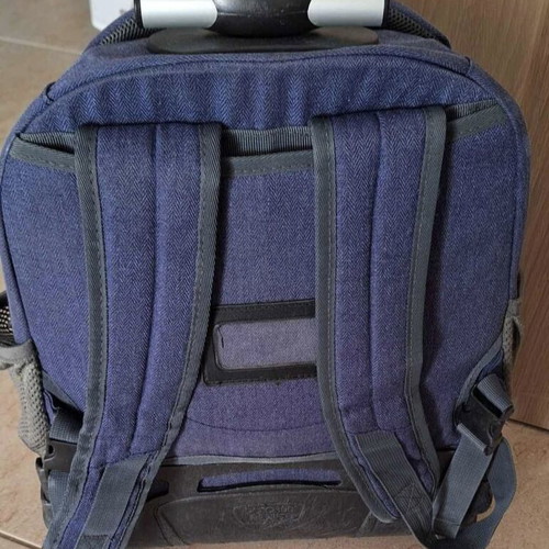 Polo school bag with wheels used with police car embroidery