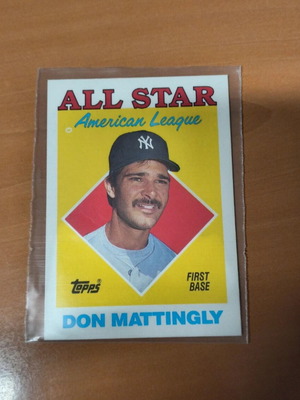 1988 Topps Don Mattingly Baseball Card like new