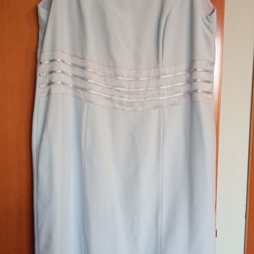 Dress with Manto baby blue, like new, size 9XL