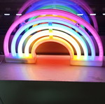 Rainbow lamp like new, table or wall light