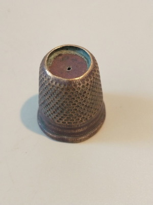 Thimble used, 100-150 years old, possibly Ottoman
