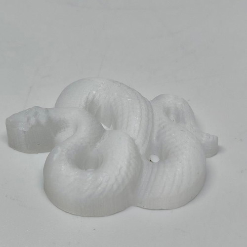 Carved Selenite Snake Feng Shui decor like new