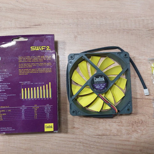Coolink Swif2 1201 fan like new, pack of 2