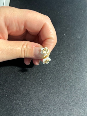 Flower earrings used