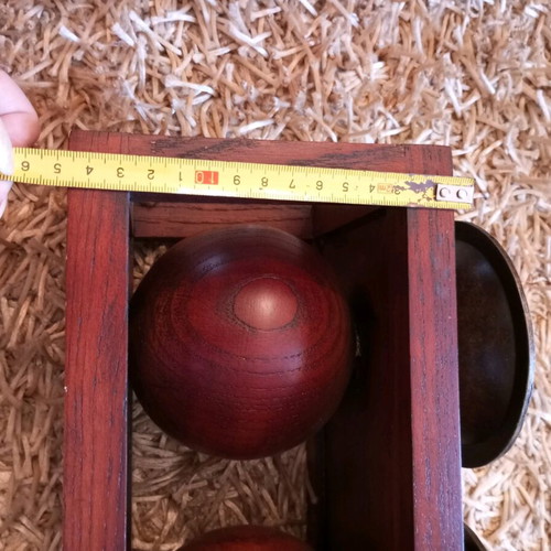 Wooden decorative tabletop candlestick like new, solid wood