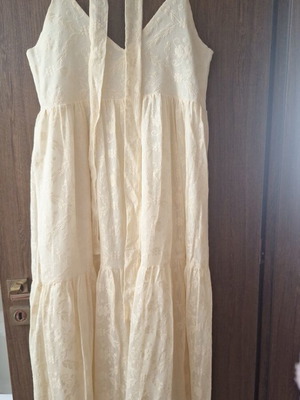 Karavan dress new with tags, beige lace, L/XL with belt