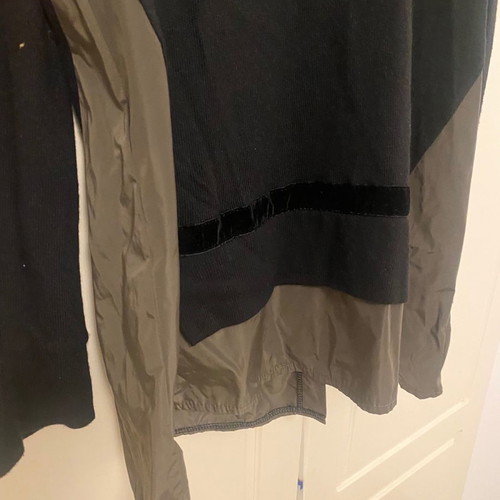 Milla cardigan new black with khaki detail