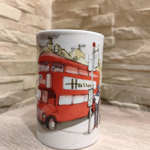 Harrods London Mug New Red Bus Design