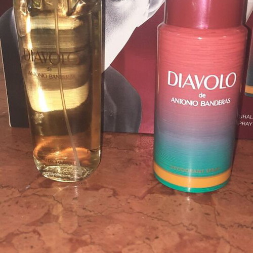 Vintage Antonio Banderas DIAVOLO gift set Eau de Toilette 100 ml and Deodorant Spray 150 ml new