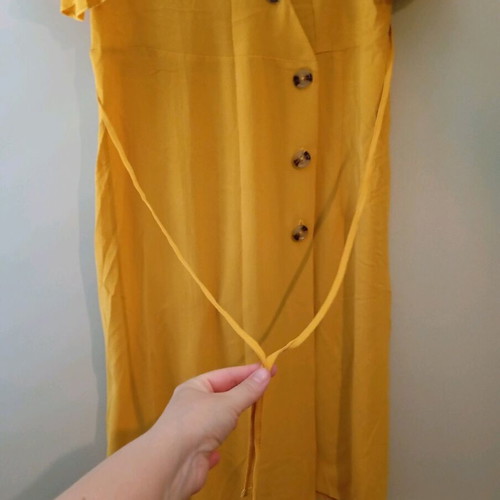 Primark midi mustard dress used, size L