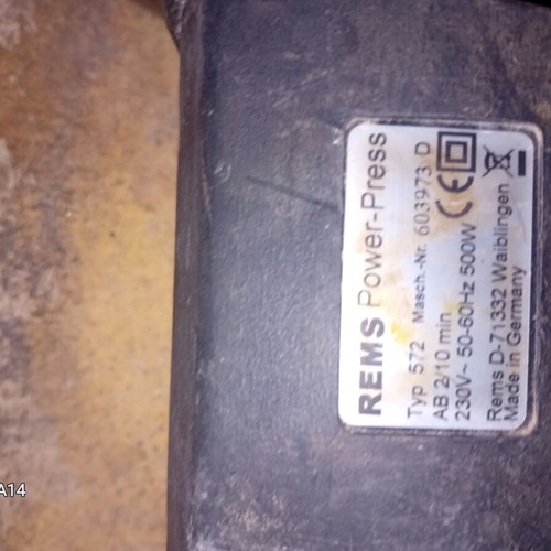Rems Power Press 2000 Type 572 electric press with metal case