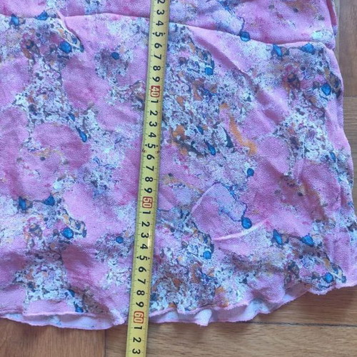 Storm & Marie women's viscose blouse pink abstract design like new M/L