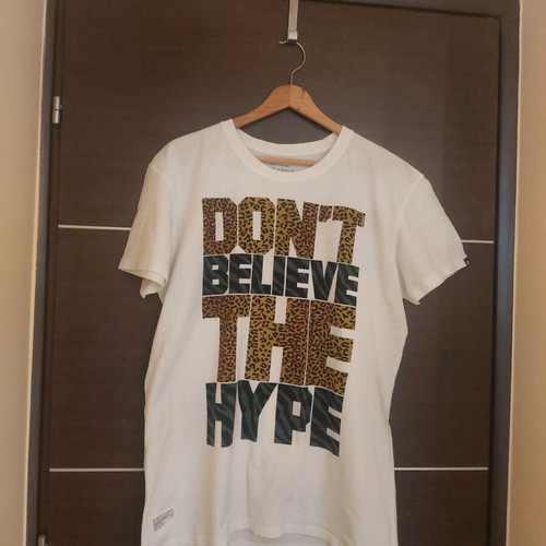 Men's t-shirt used XL white 100% cotton