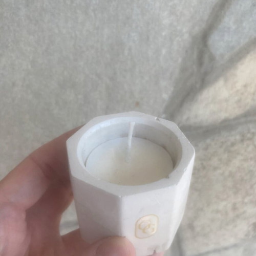 Embossed candle new, small size