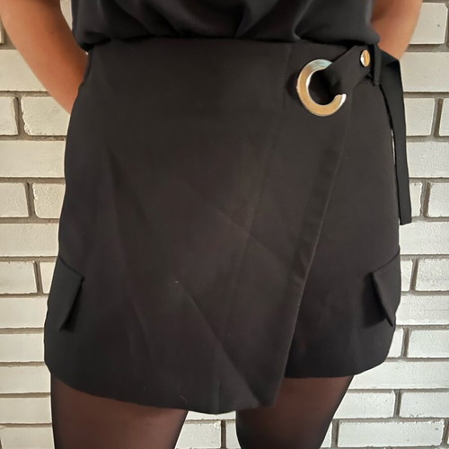 Bershka skirt-shorts black, like new, size M