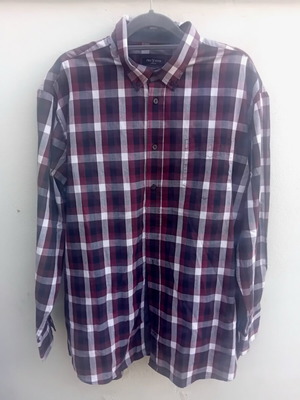 Pre End checked shirt XXL like new, black and red