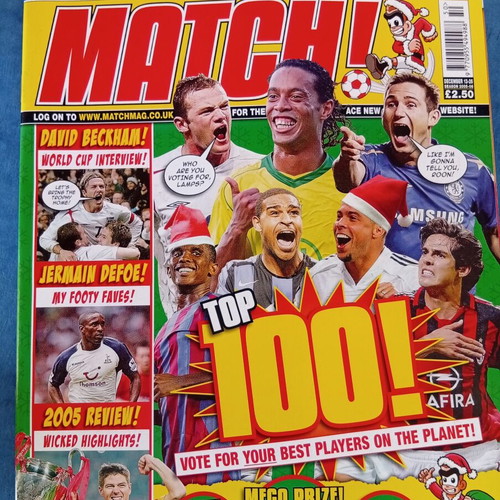 Match Football Magazine issue 13-26/12/2006 like new with Rooney poster
