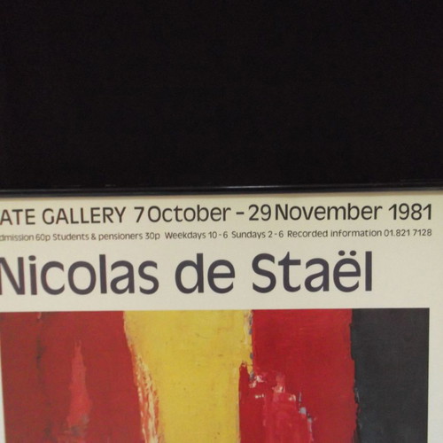 Nicolas de Stael 1981 Tate Gallery exhibition poster used