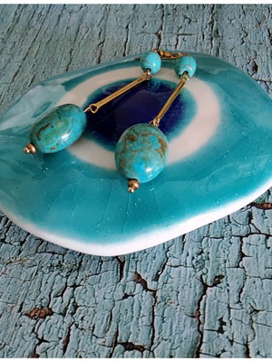 Turquoise handmade earrings
