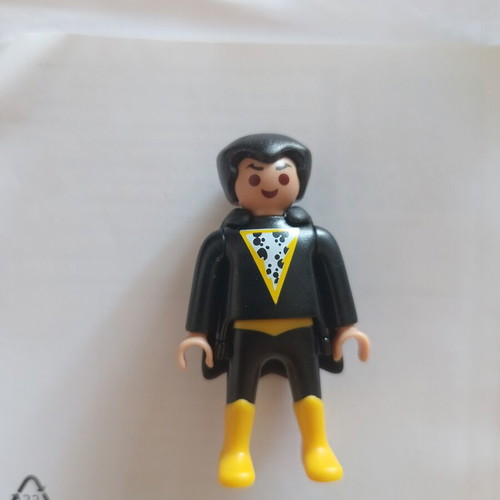 Mini Playmobil Black Adam figure from Kinder egg