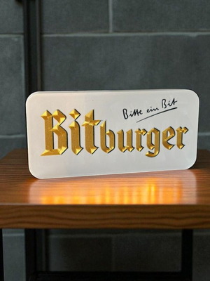 Bitburger Beer Lightbox осветена премиум табела