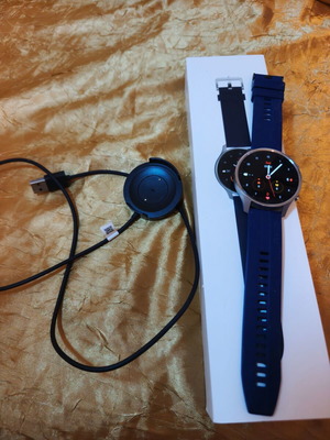 Xiaomi Watch Color smartwatch, silver with blue strap