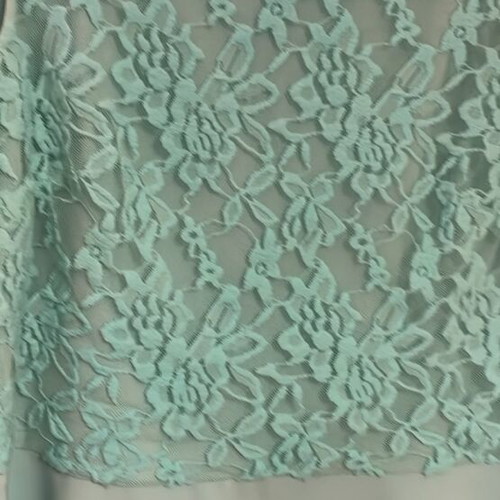 Enzzo turquoise dress with cotton lace bust, medium