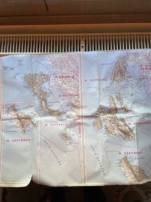 Ionian Islands map used