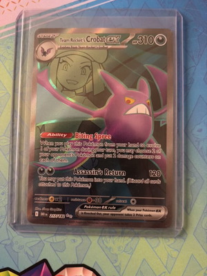 Pokémon Team Rocket's Crobat Ex 217/182 Destined Rivals Ultra Rare new