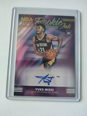Panini NBA Hoops 2024-25 Yves Missi Rookie Ink αυτόγραφο κάρτα σαν καινούργιο