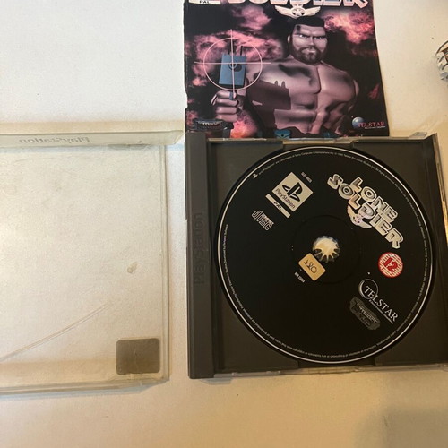 Lone Soldier PlayStation (PS1) used without manual, broken case