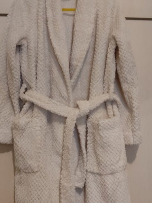 Μπεζ oysho fleece ρόμπα