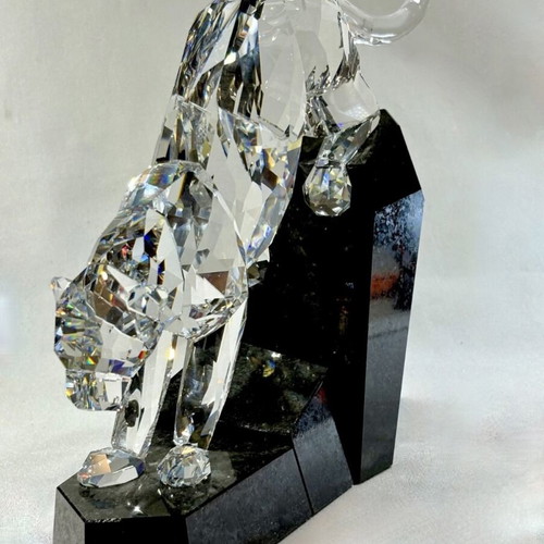 Swarovski Soulmates Panther Clear crystal sculpture like new