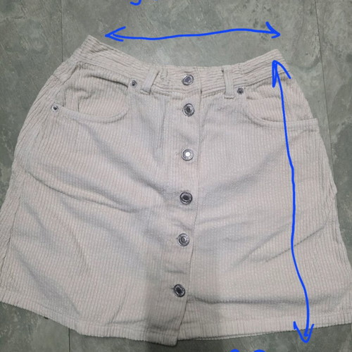 White denim skirt Benetton like new, size S